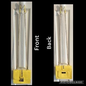 BCBG Yellow Studded Crossbody Bag